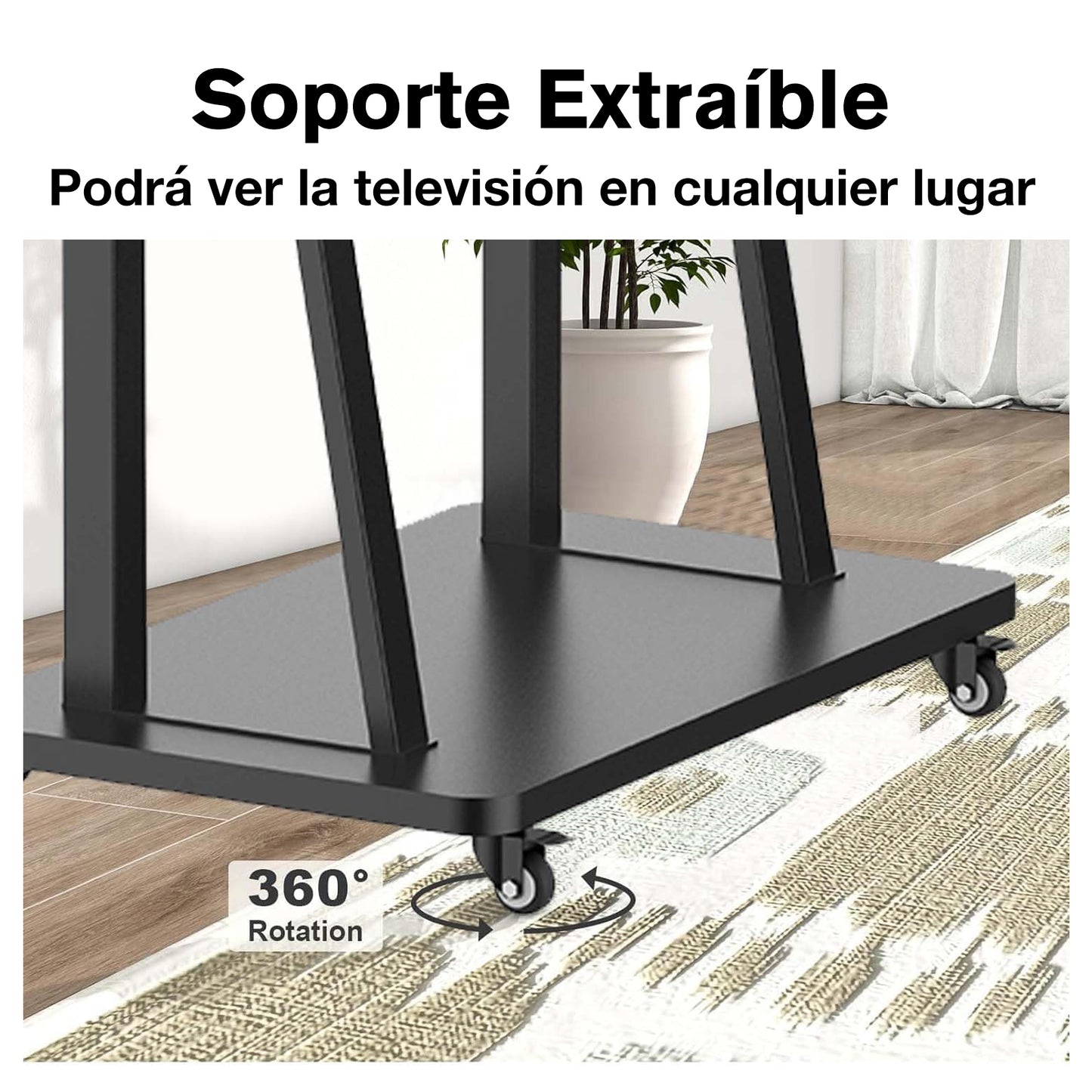 Base para TV con ruedas