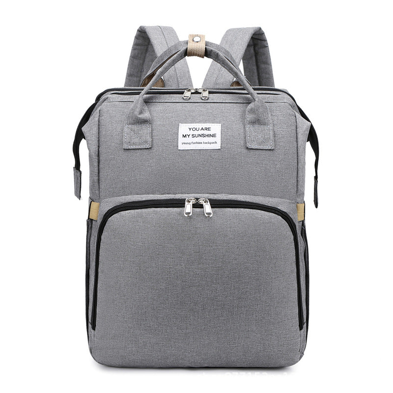 Mochila Pañalera Multifuncional,Bolsa de Aislamiento Impermeable de Gran Capacidad Mejorada,Múltiples Compartimentos de Almacenamiento,Cuna Convertible