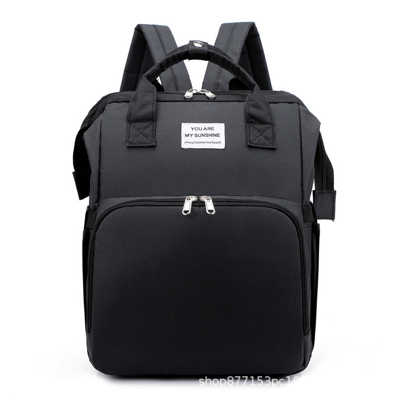 Mochila Pañalera Multifuncional,Bolsa de Aislamiento Impermeable de Gran Capacidad Mejorada,Múltiples Compartimentos de Almacenamiento,Cuna Convertible