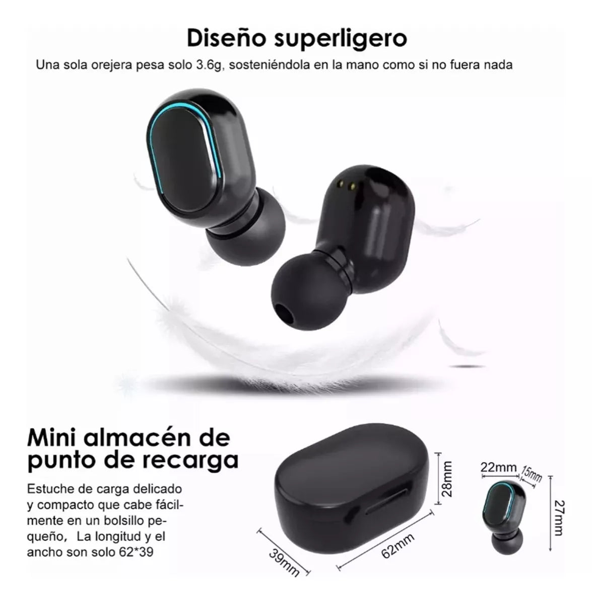Auriculares Bluetooth E7S