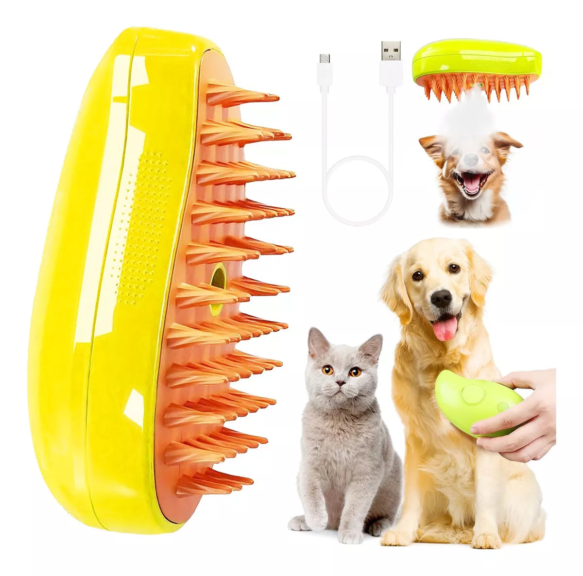 Cepillo de vapor plástico Para Mascotas
