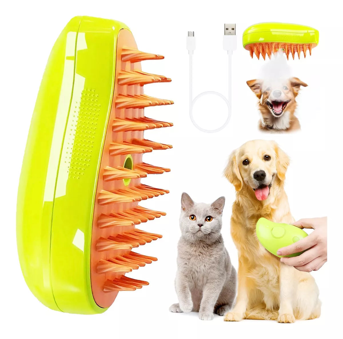 Cepillo de vapor plástico Para Mascotas