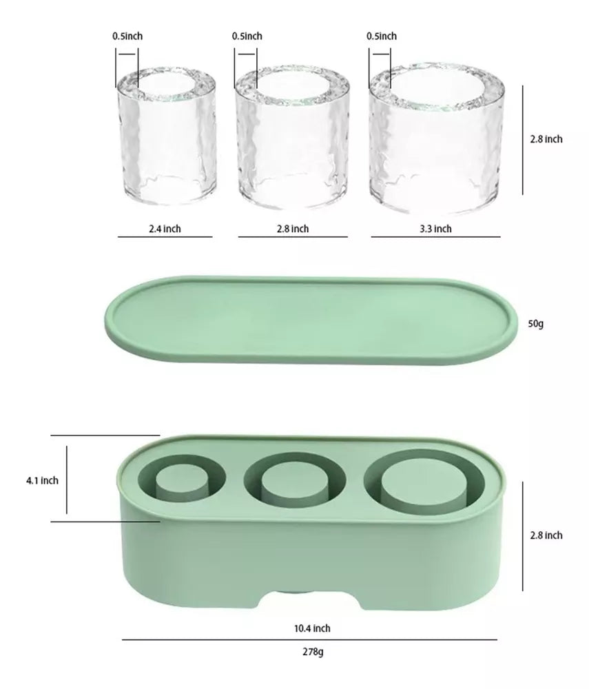 Bandeja de hielo de silicona estilo Stanley