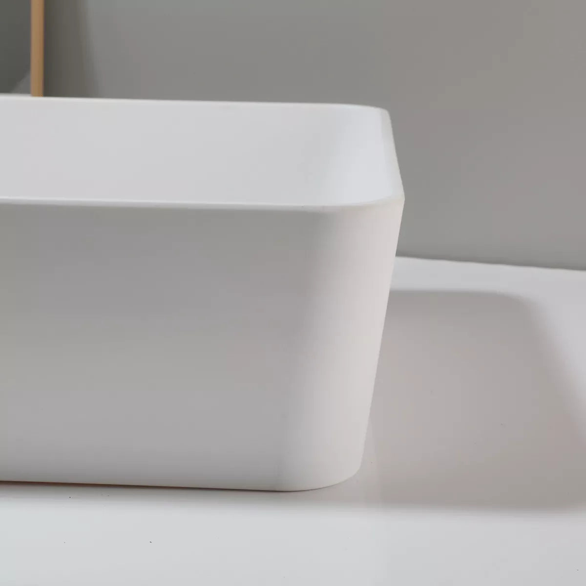 Lavabo sobre encimera rectangular