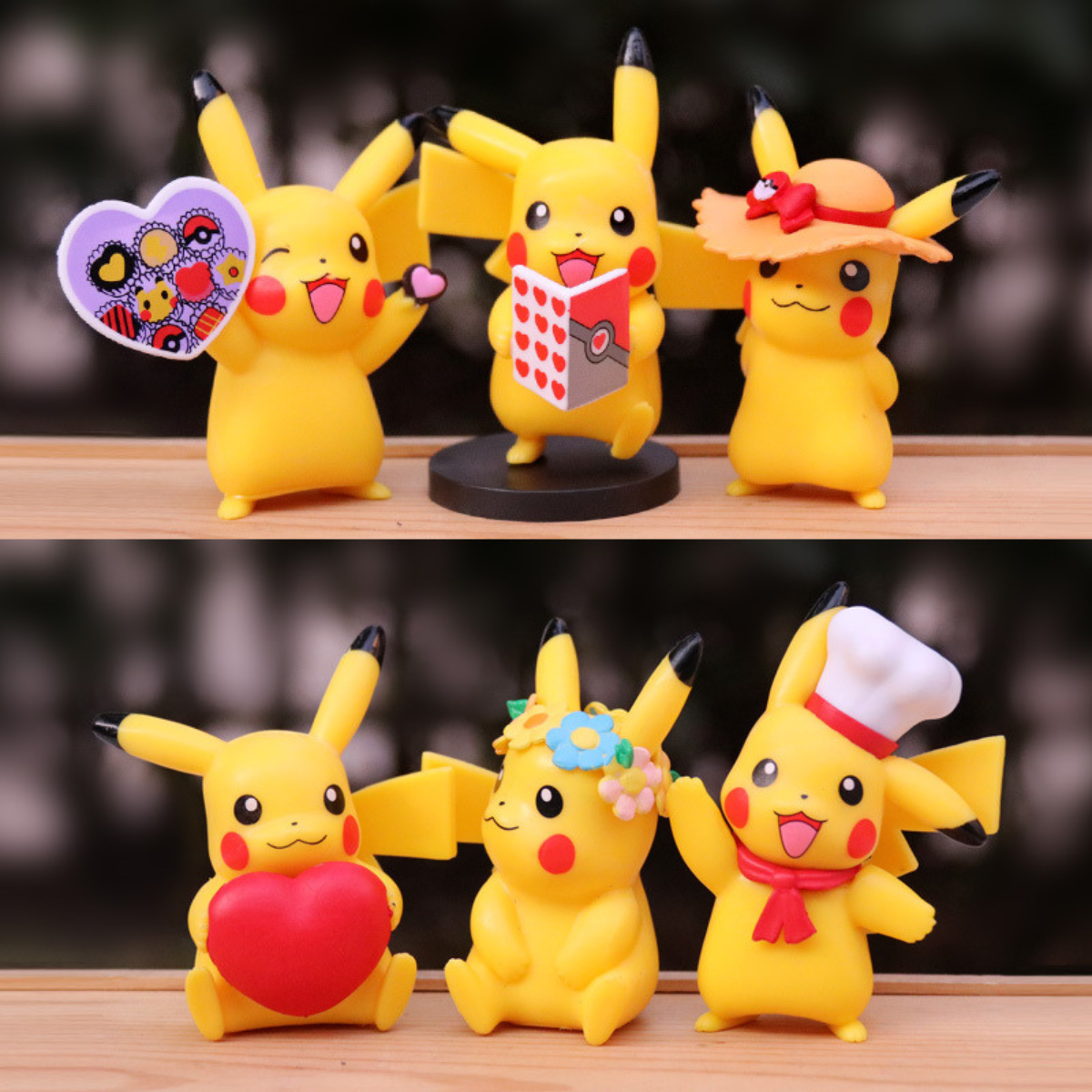 Pokémon Set Especial de 6 Figuras Pikachu