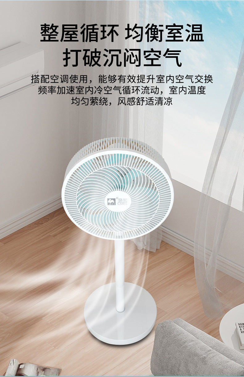 Ventilador de pedestal de pie, oscilación automática, altura ajustable, control de perilla de pedestal, ajuste de 3 velocidades, para oficina