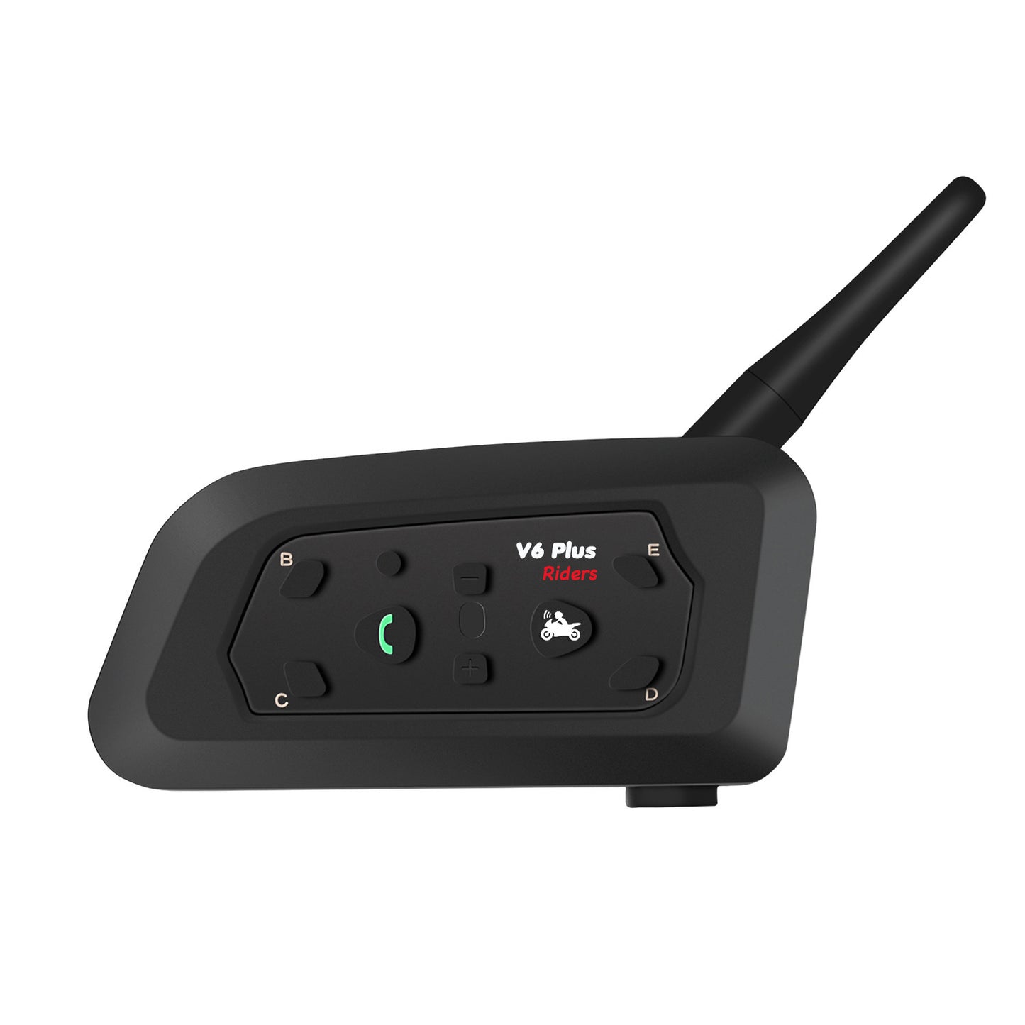 V6 Pro Intercomunicador Bluetooth Motocicletas, Intercomunicador de Casco,1200m Comunicación Intercom/Impermeabilidad/MTB/6 Motociclistas