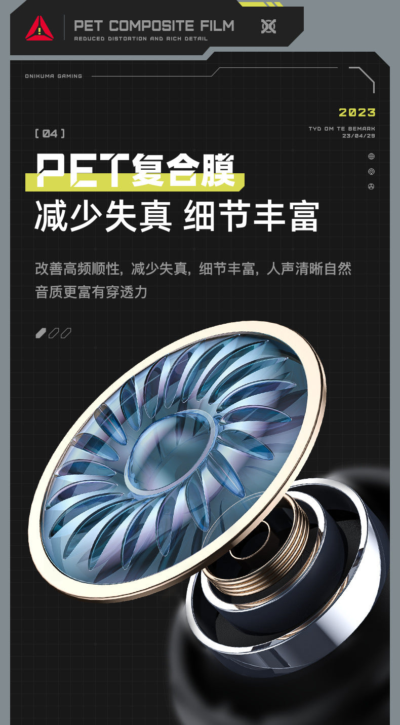 Auriculares Gaming ONIKUMA T309 Diseño de Aleación de Aluminio Bluetooth Con Sonido de Baja Latencia