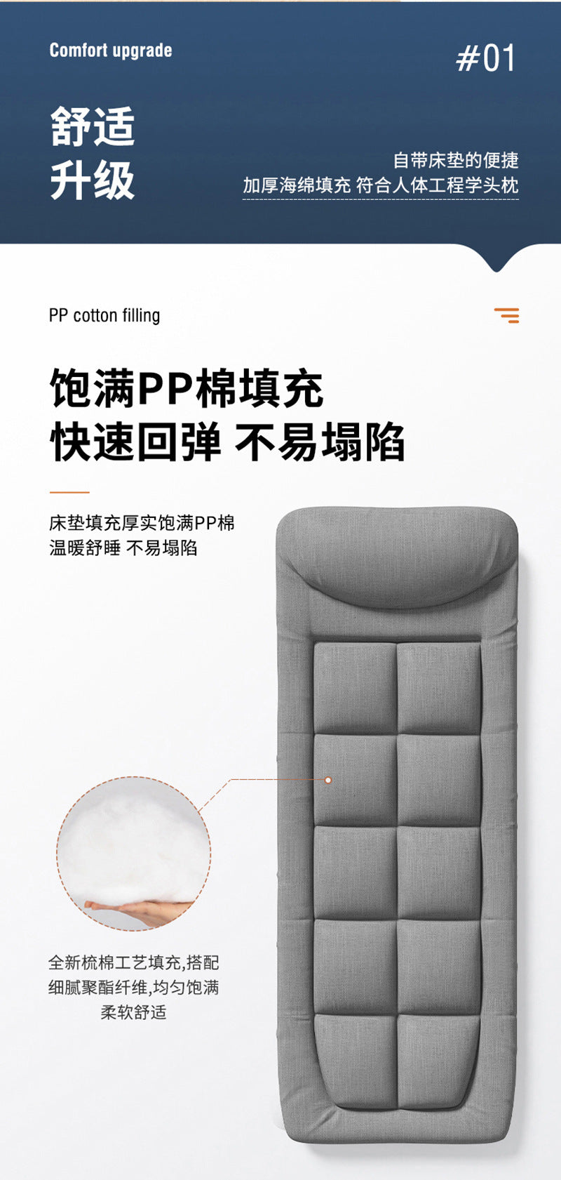 Sofá cama multifuncional integrado, sillón reclinable de emergencia para la oficina, descanso para el almuerzo, cama plegable para acompañante del Hospital