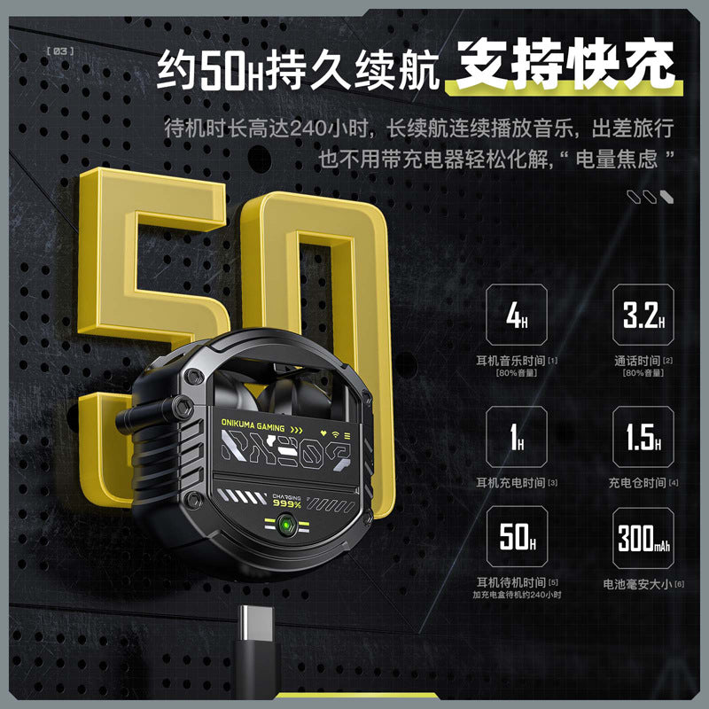 Auriculares Gaming ONIKUMA T309 Diseño de Aleación de Aluminio Bluetooth Con Sonido de Baja Latencia
