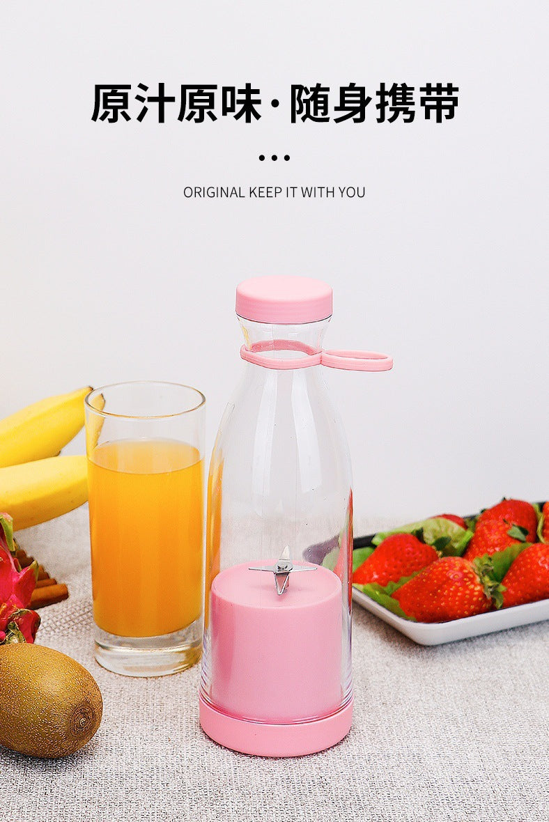 Exprimidor portátil de 380ml/420ml, taza eléctrica USB para zumo de frutas, minilicuadora automática para batidos con 6 cuchillas