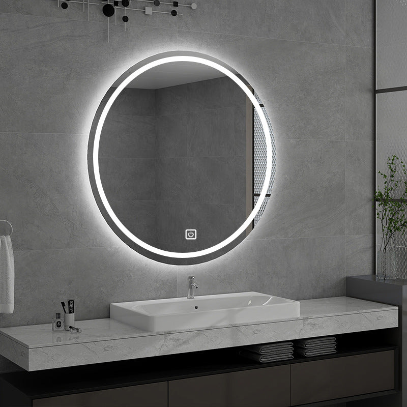 Espejo de Maquillaje de Tocador Grande con Luces, 3 Modos de Iluminación de Color Espejo de Maquillaje Redondo Iluminado con Control Táctil LED de Atenuación