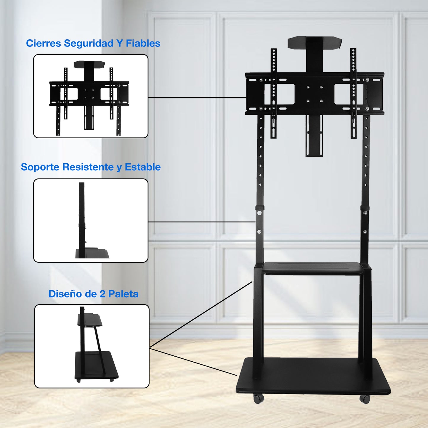 Base para TV con ruedas