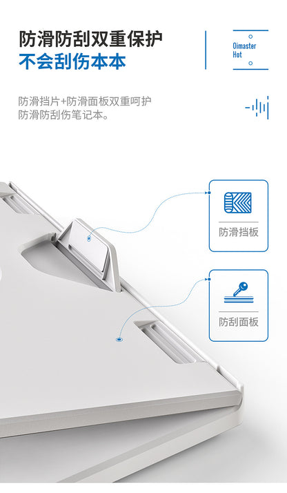 Soporte Plegable para Ordenador Portátil Diseño con Ventilador de Refrigeración Desmontable Acabado Antideslizante