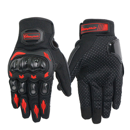 Guantes de Carreras para Motocicleta con Diseño Antideslizante con Acabado Todoterreno Ideales para Verano