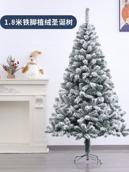 Árbol de Navidad Artificial Tradicional, Árbol de Navidad Nevado de 2.1M y 1.8M