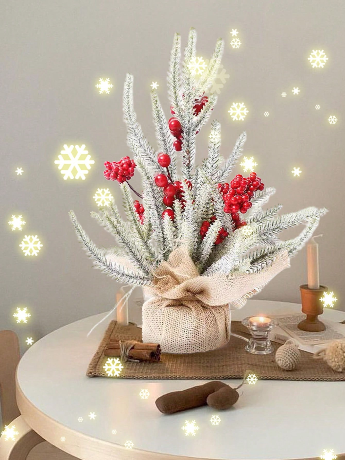 Árbol De Navidad De Mesa, Mini árbol De Navidad Para Decoración de Hogar y Oficina