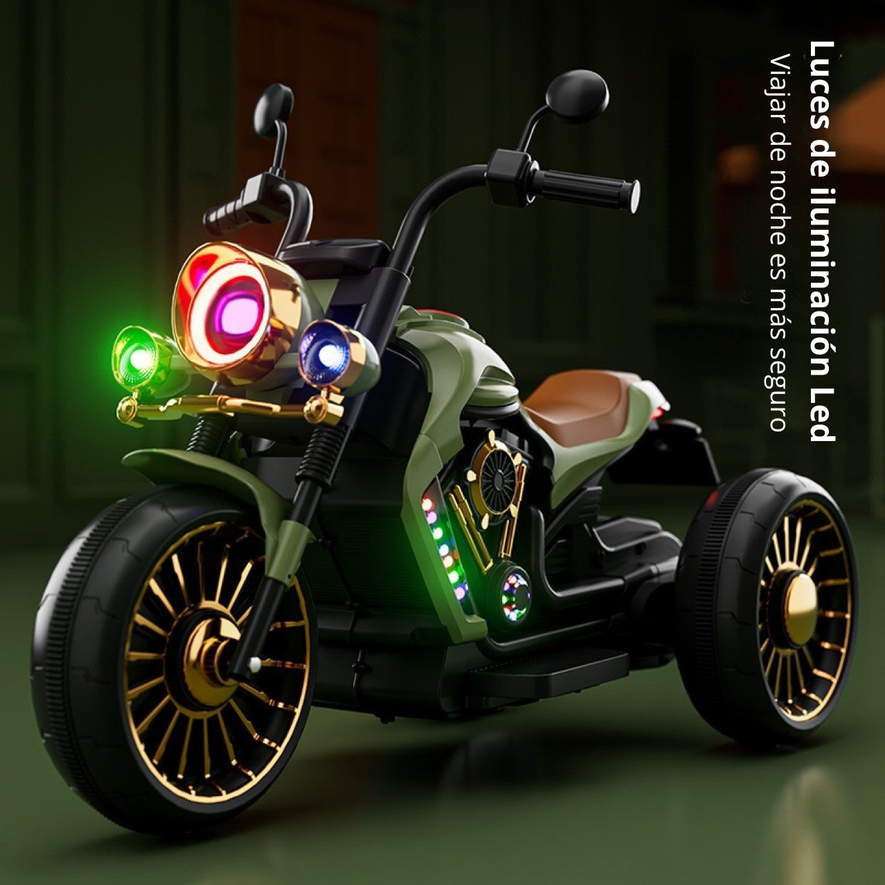 Motocicleta eléctrica para niños, diseño con mando a distancia, asiento cómodo y carga rápida,  juguete para niños y niñas