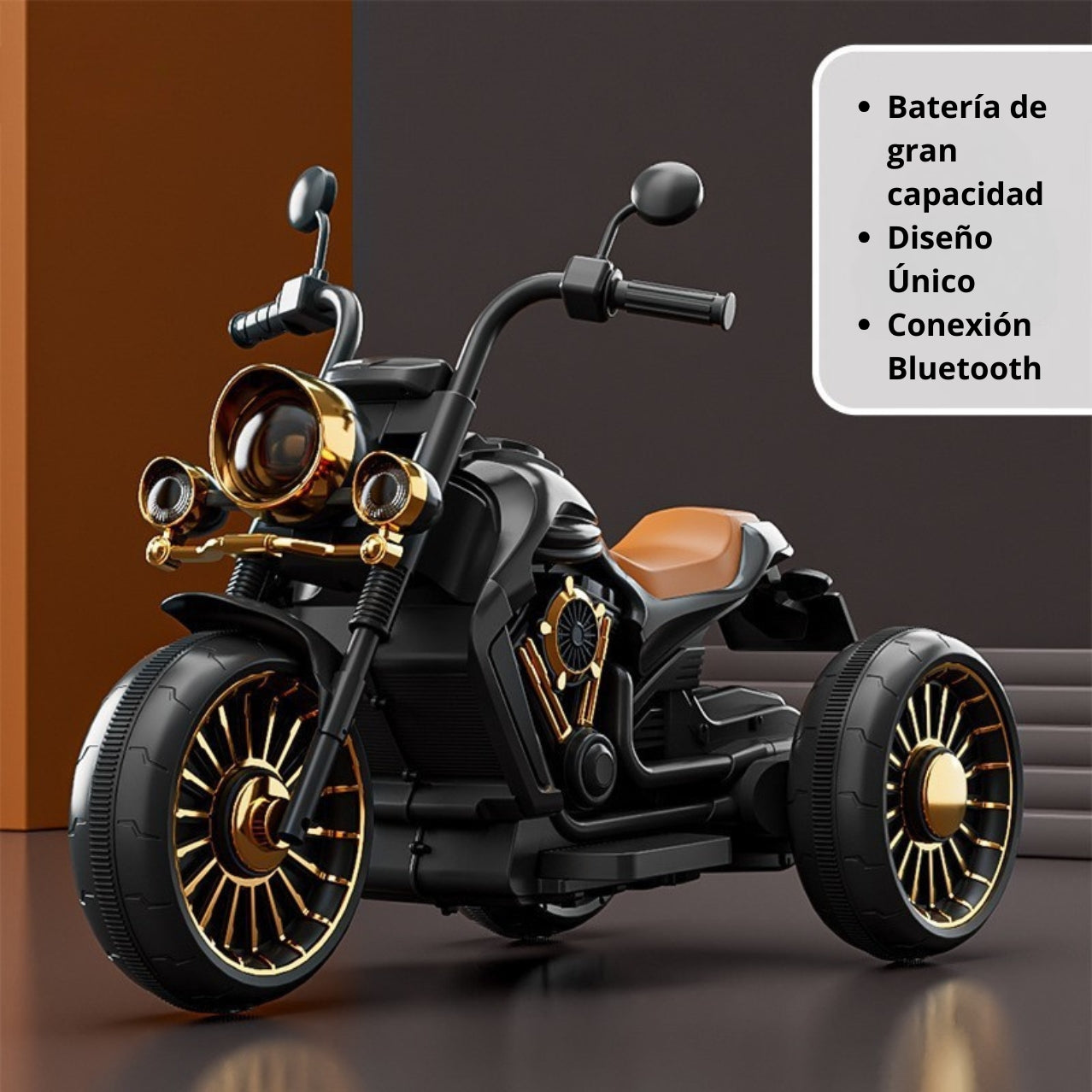 Motocicleta eléctrica para niños, diseño con mando a distancia, asiento cómodo y carga rápida,  juguete para niños y niñas
