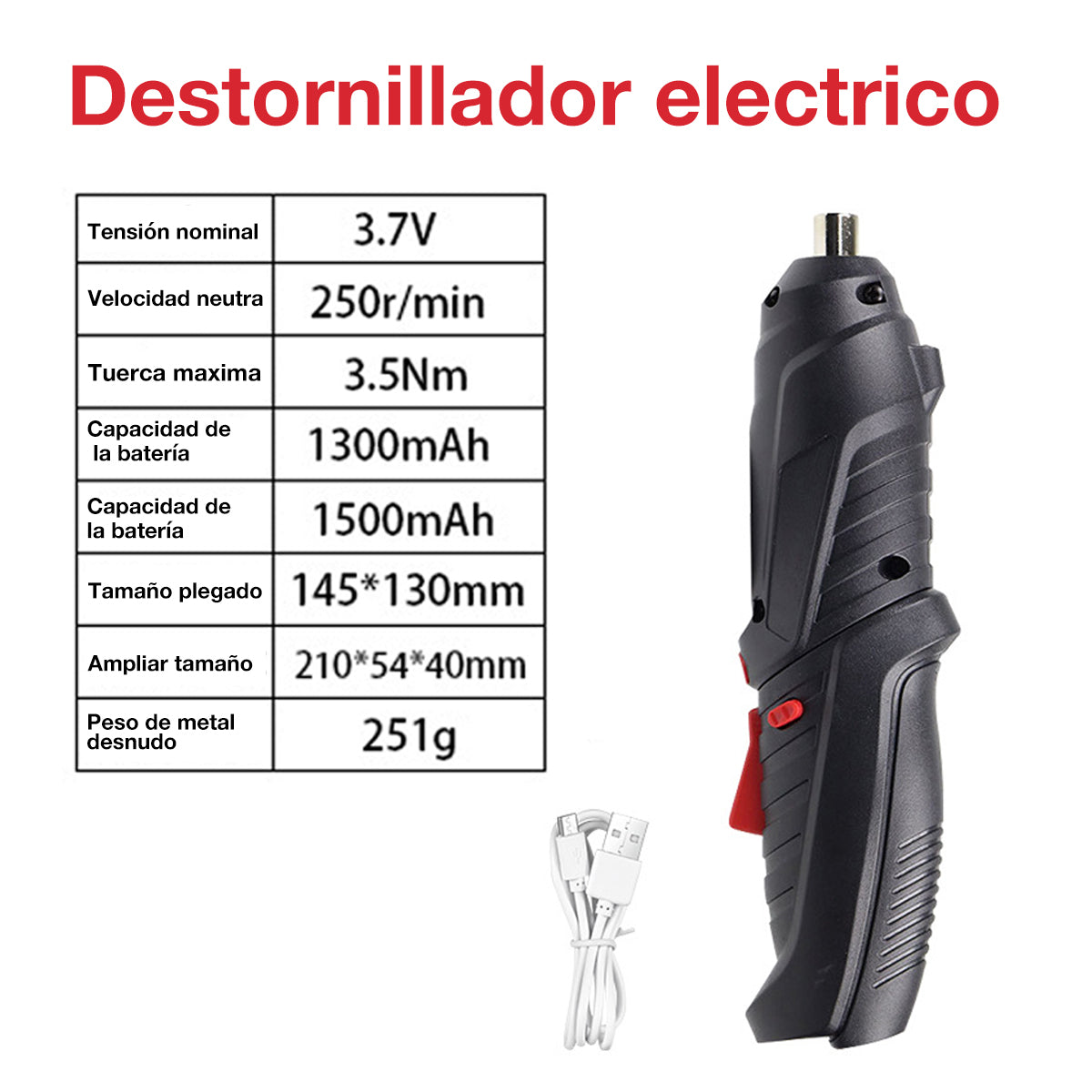 Desatornillador Inalámbrico 47 piezas