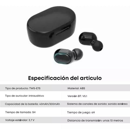 Auriculares Bluetooth E7S