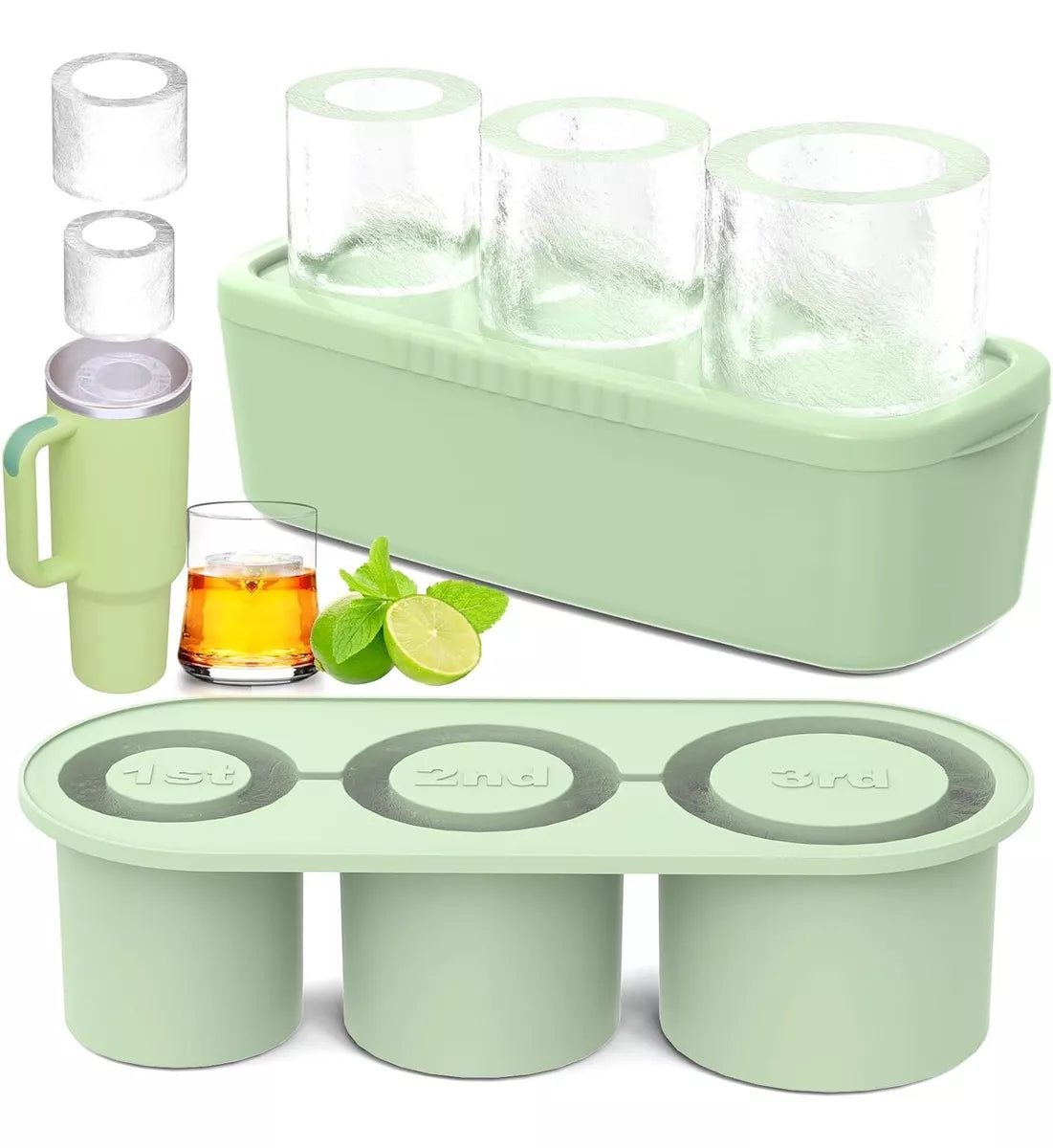 Bandeja de hielo de silicona estilo Stanley