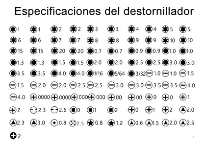 Juego de destornilladores 115 en 1