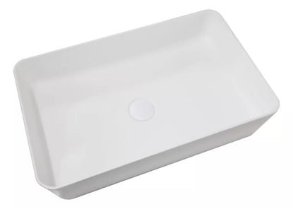 Lavabo sobre encimera rectangular