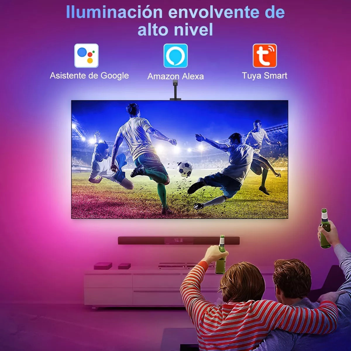 Luces LED con cámara para TV