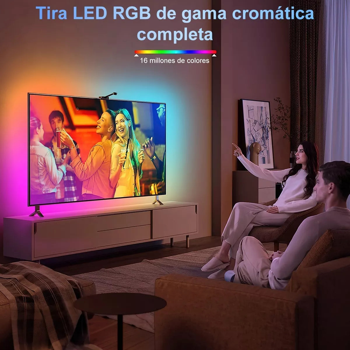 Luces LED con cámara para TV