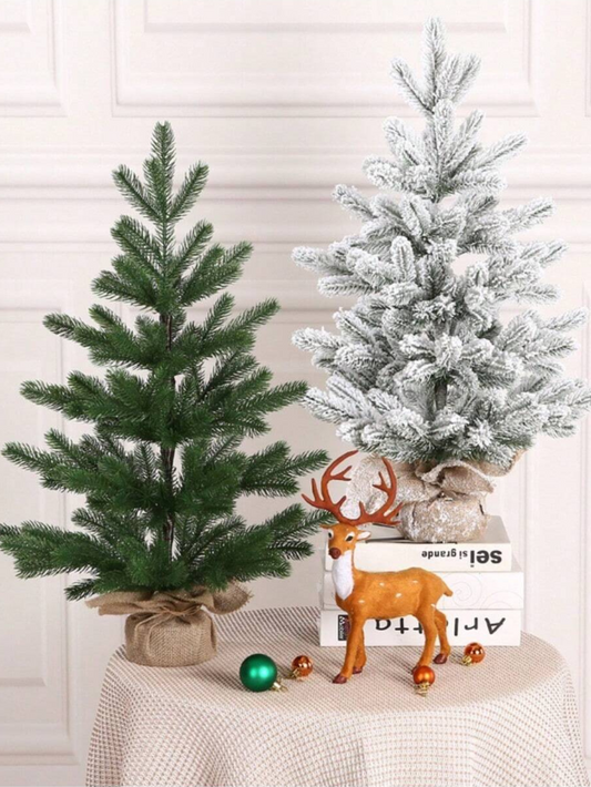 Árbol de Navidad Artificial 70CM, Árbol de Navidad Nevado y Tradicional Decoración para Hogar y Oficina