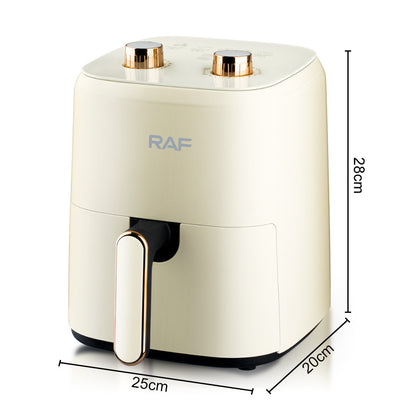 Freidora de aire, horno freidora de aire 6 en 1 de 5.8 cuartos con ventana de cocción transparente, horno eléctrico de 1350 W para hornear, asar y deshidratar