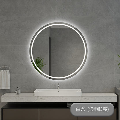 Espejo de Maquillaje de Tocador Grande con Luces, 3 Modos de Iluminación de Color Espejo de Maquillaje Redondo Iluminado con Control Táctil LED de Atenuación