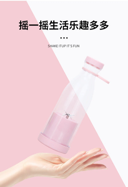 Exprimidor portátil de 380ml/420ml, taza eléctrica USB para zumo de frutas, minilicuadora automática para batidos con 6 cuchillas