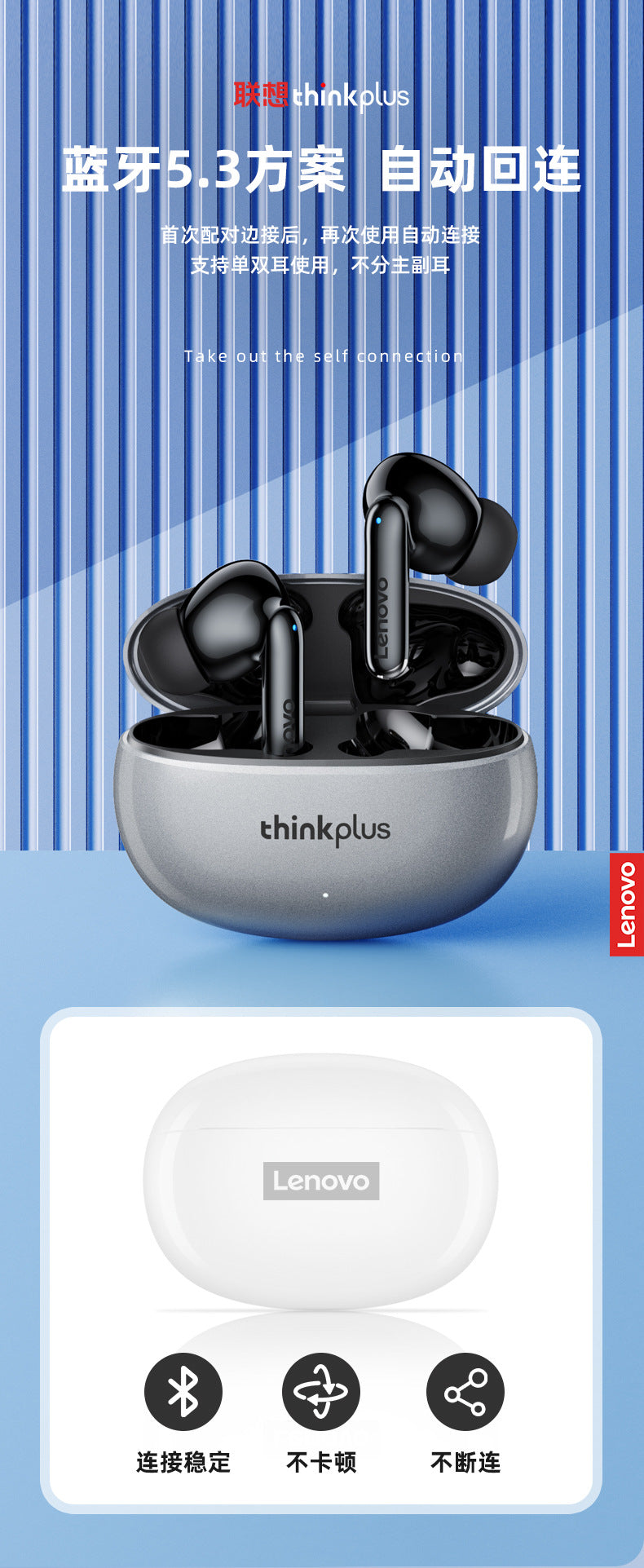 Auriculares Inalámbricos Bluetooth Thinkplus XT88 Semi-in-ear Reducción de Ruido Deportivo