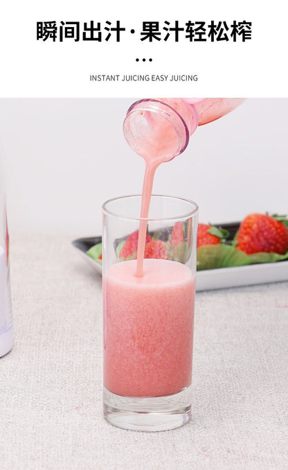 Exprimidor portátil de 380ml/420ml, taza eléctrica USB para zumo de frutas, minilicuadora automática para batidos con 6 cuchillas