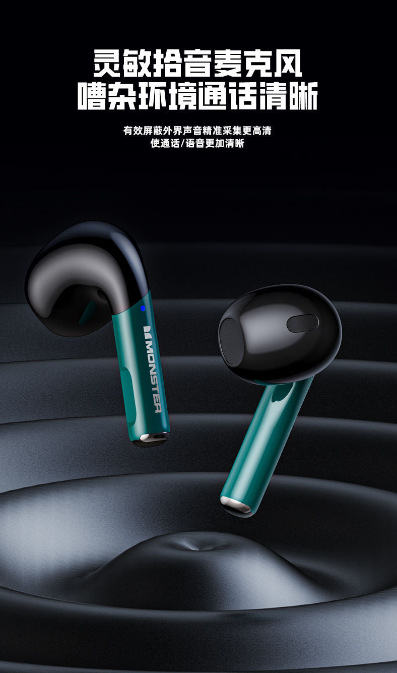 Auriculares Gaming Bluetooth Con Reducción de Ruido y Diseño Mécanico Monster XKT16