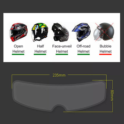 Película para lentes de casco antivaho impermeable