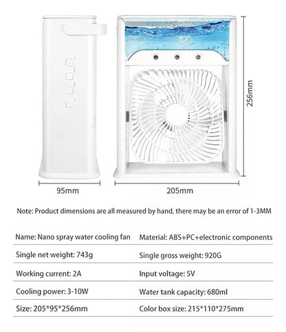 Ventilador  Aire Acondicionado Portátil 3 en 1